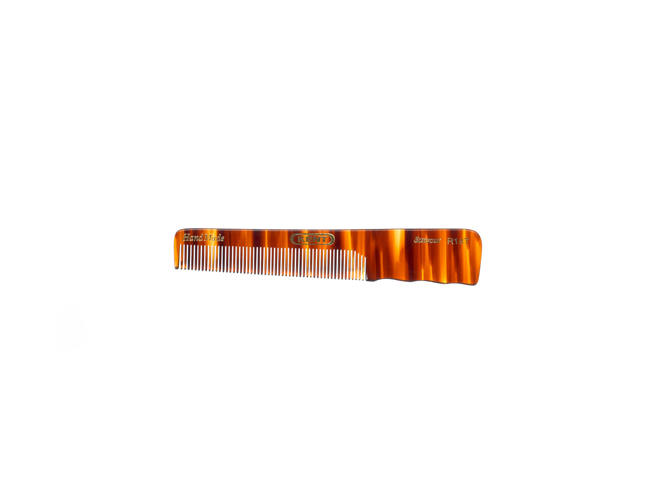 Handmade 138mm Pocket Comb with Thumb Grip Fine Hair A R18T