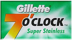 7 O'clock Super Stainless žiletes klasiskiem T-veida skuvekļiem 5 asmeņi