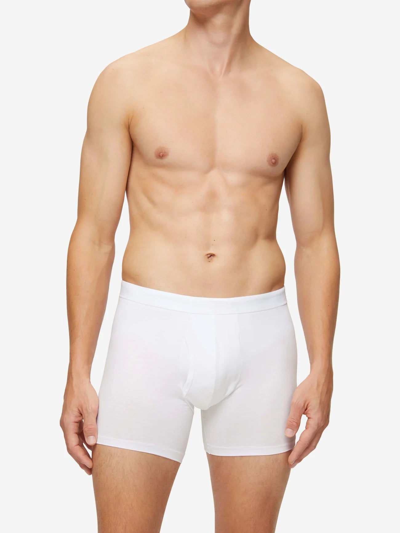 Men's Trunks Jack Pima Cotton Stretch White XXL