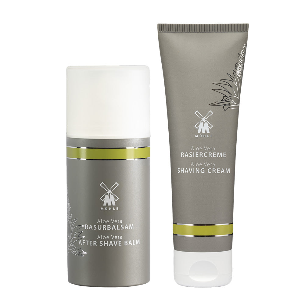 Set with Aftershave Balm and Shaving Cream Aloe Vera