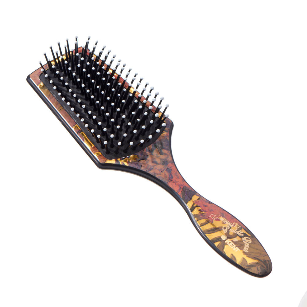 Small Floral Cushioned Paddle Brush LPB2 FLORAL