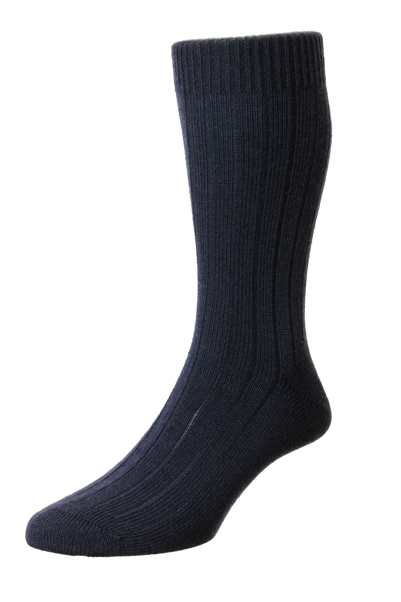 Packington NAVY Merino Wool Men's Socks