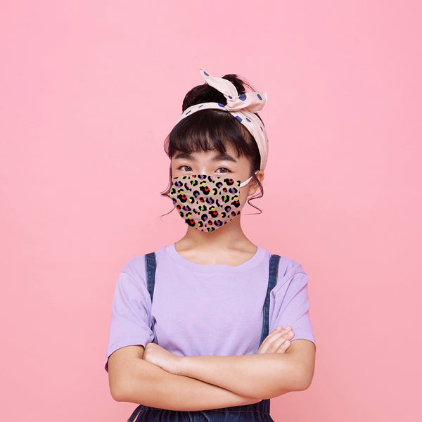 Kids Single Use Surgical Face Mask EN 14683 (Pack of 5pcs) Multicolor Cheetah
