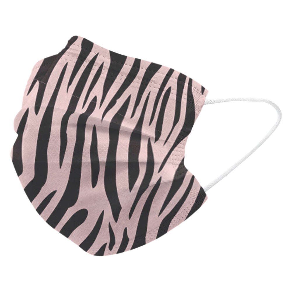 Vienreizlietojamā medicīniskā sejas maska EN 14683 (5 gab) Pink Zebra